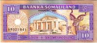 1996, 10 Somaliland Shillings=10 Shilin, 