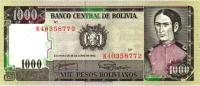 1982, 1000 Pesos Bolivianos ( 2b), 