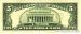 5 Dollars (D), 1995